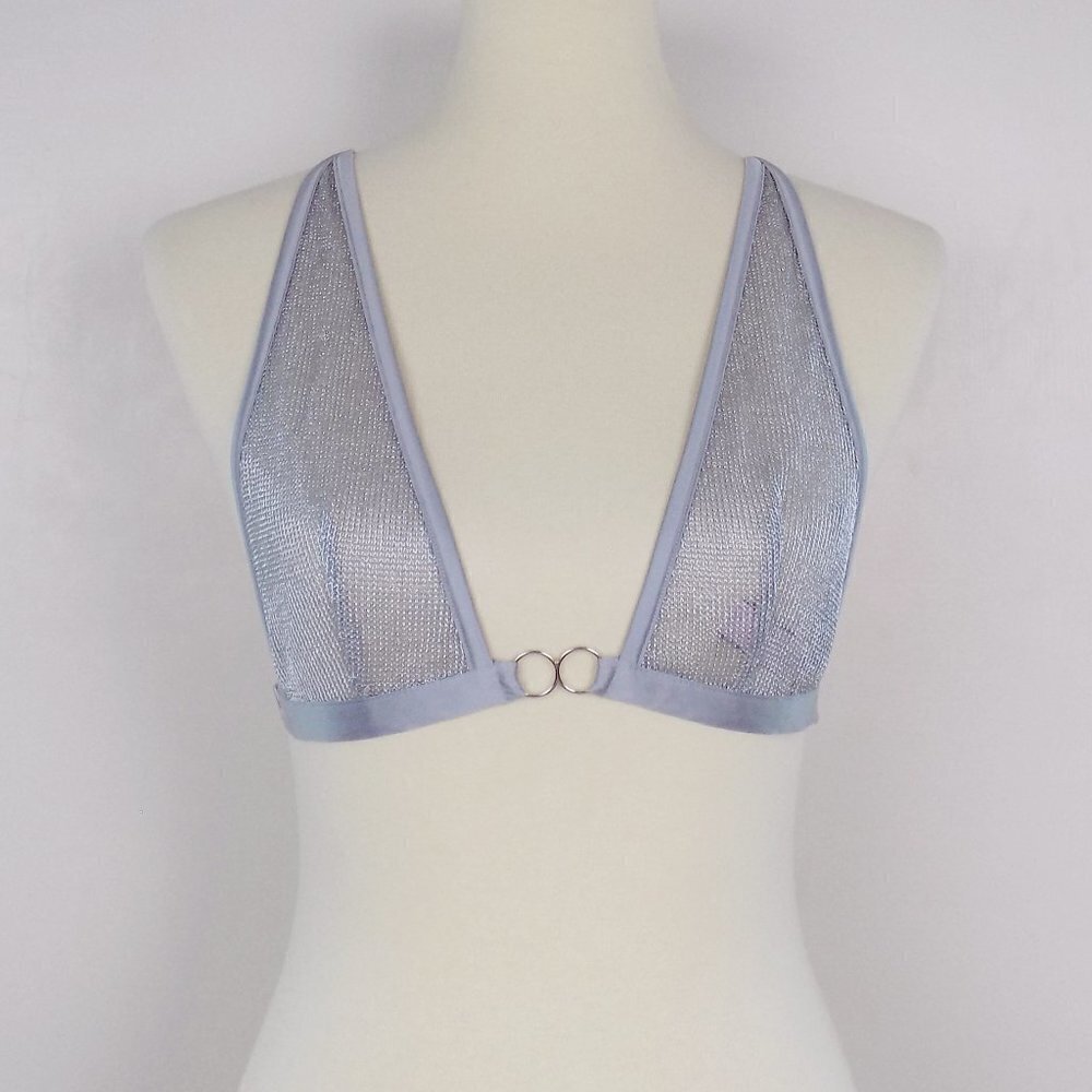 nwt VS metallic knit plunge bralette bra